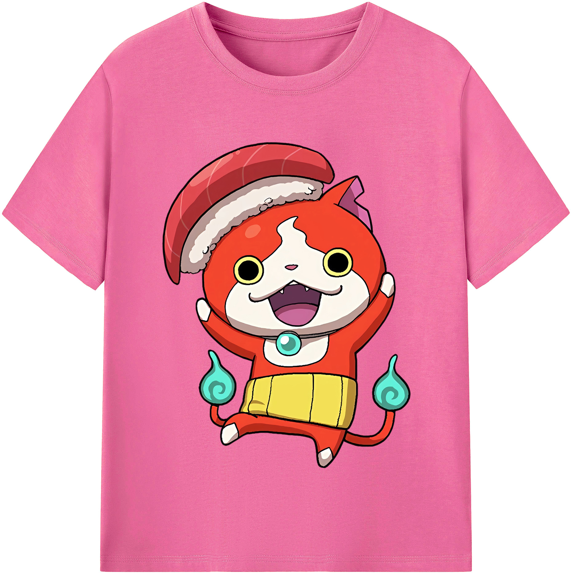 （画像用） 妖怪ウォッチ Yo-kai Watch レディースカジュアルプリントTシャツ（綿100％）